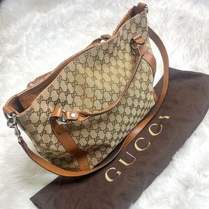 GUCCI Miss GG Canvas Top Handle Bag
